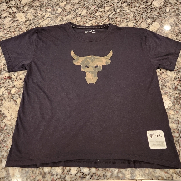 Under Armour The Rock Freedom Project-Blood, Sweat, Respect Black Tee - Picture 1 of 5